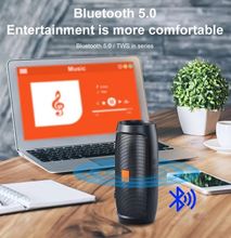 Wireless Stereo Speakers FM, Memory Card, Flash-disk ,Bluetooth - Blue